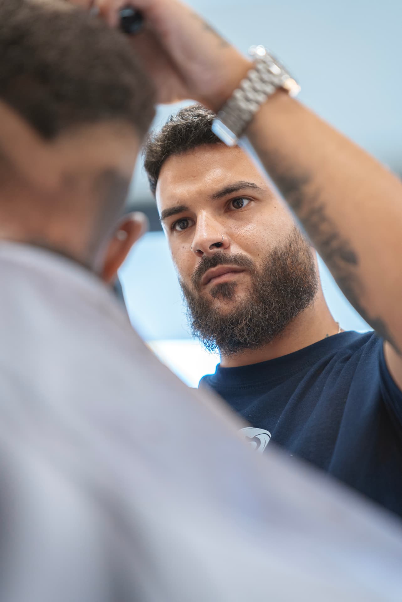 Cristian, barbero en Barber Wave